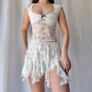 Heart of Sun Cherie Skirt and Top Lace Set